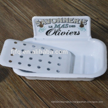 The Hollow Out Bathroom Enamel Metal Soap Holder Soap Box Soap Dish